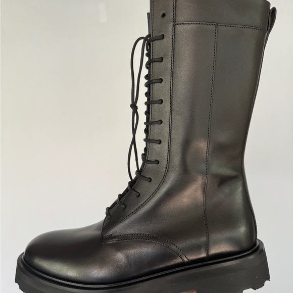New Lead with Love Black Combat Boots Lita by Ciara Sz 36/6 $398 SOLD OUT!! - Picture 8 of 14